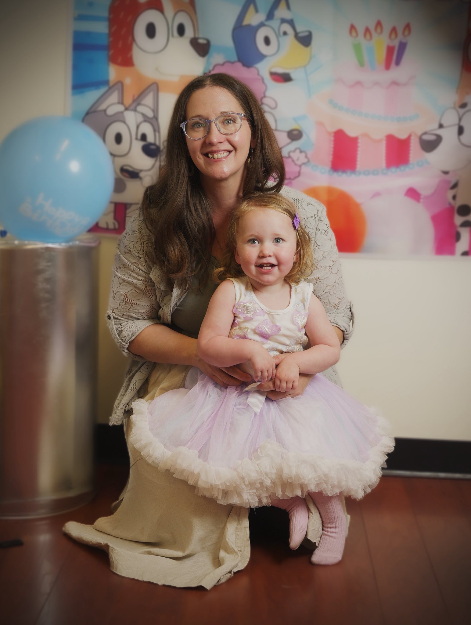 Melissa with daughter at birthday party